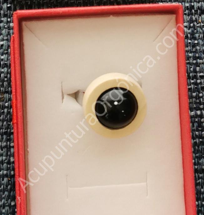 Anillo de Shungita y madera 2 colores - Imagen 3