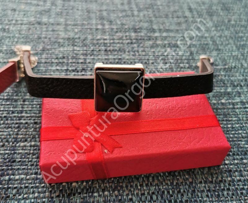 Pulsera de Shungita formato Cuadrada 2 Colores - Imagen 2