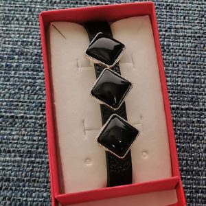 Pulsera de Shungita formato Rombos 2 Colores