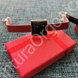 Pulsera de Shungita formato Cuadrada 2 Colores