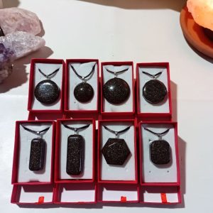 Orgonita VIRUTA PEQUEÑA DE HIERRO colgante Círculo