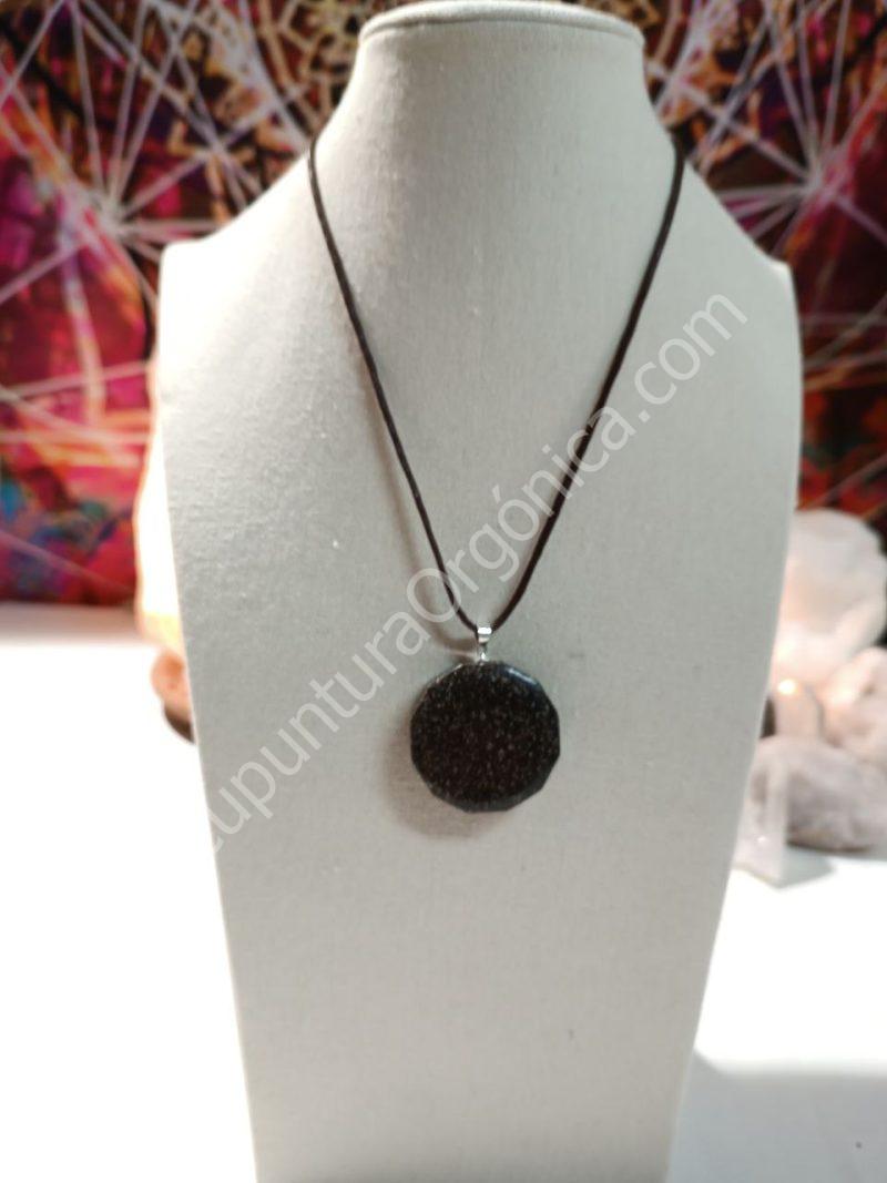 Orgonita VIRUTA PEQUEÑA DE HIERRO colgante Dodecágono