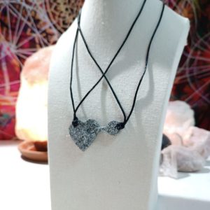 Colgante Orgonita electronite corazón y llave