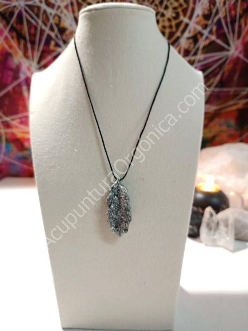 Colgante Hoja Alargada con Picos Orgonita-Electronite