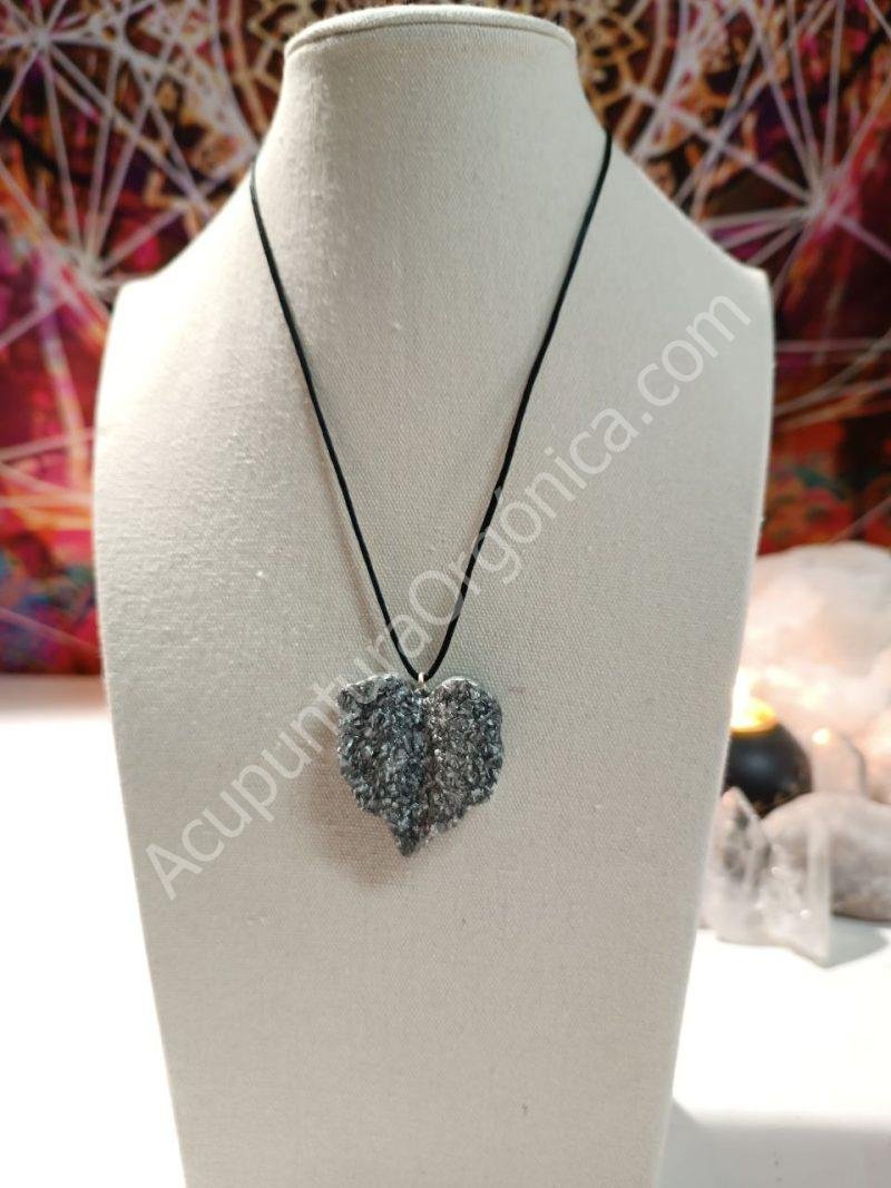 Colgante Hoja Corazón de Orgonita - Electronite