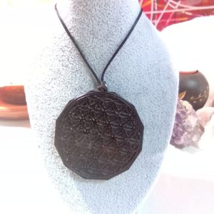 Orgonita Flor de la Vida Magnetita Colgante