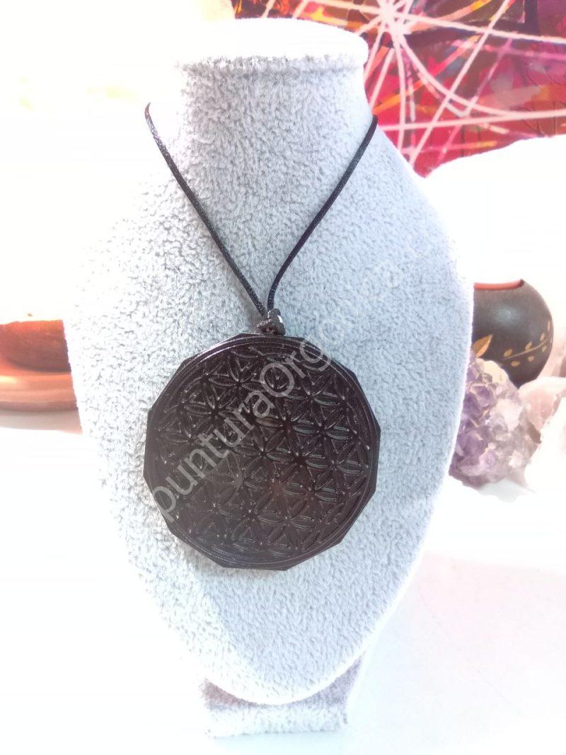 Orgonita Flor de la Vida Magnetita Colgante - Imagen 3