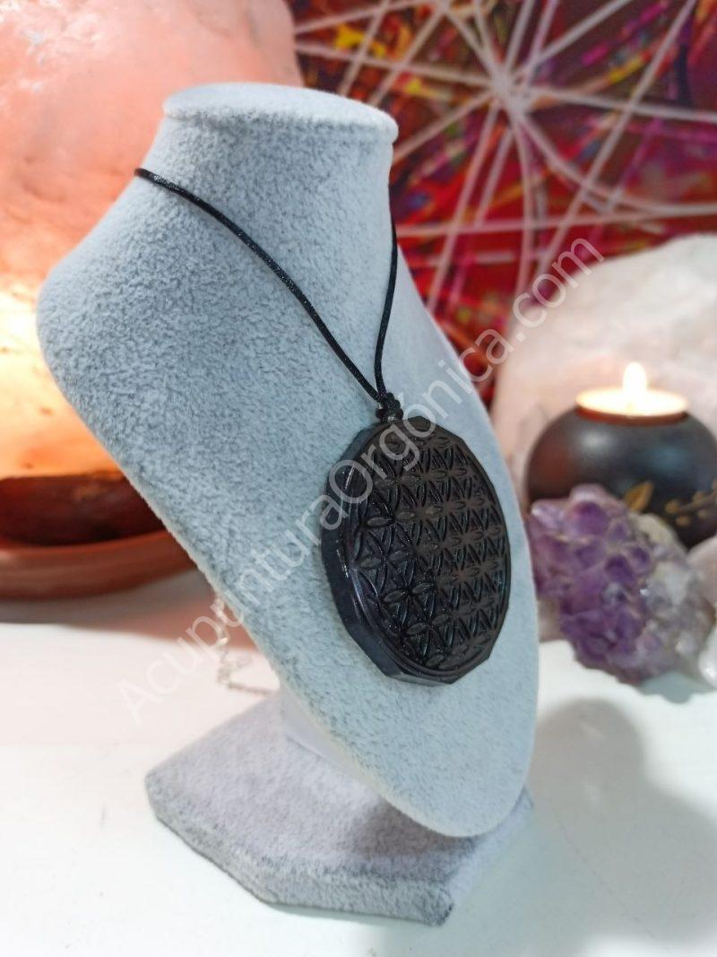 Orgonita Flor de la Vida Magnetita Colgante - Imagen 2