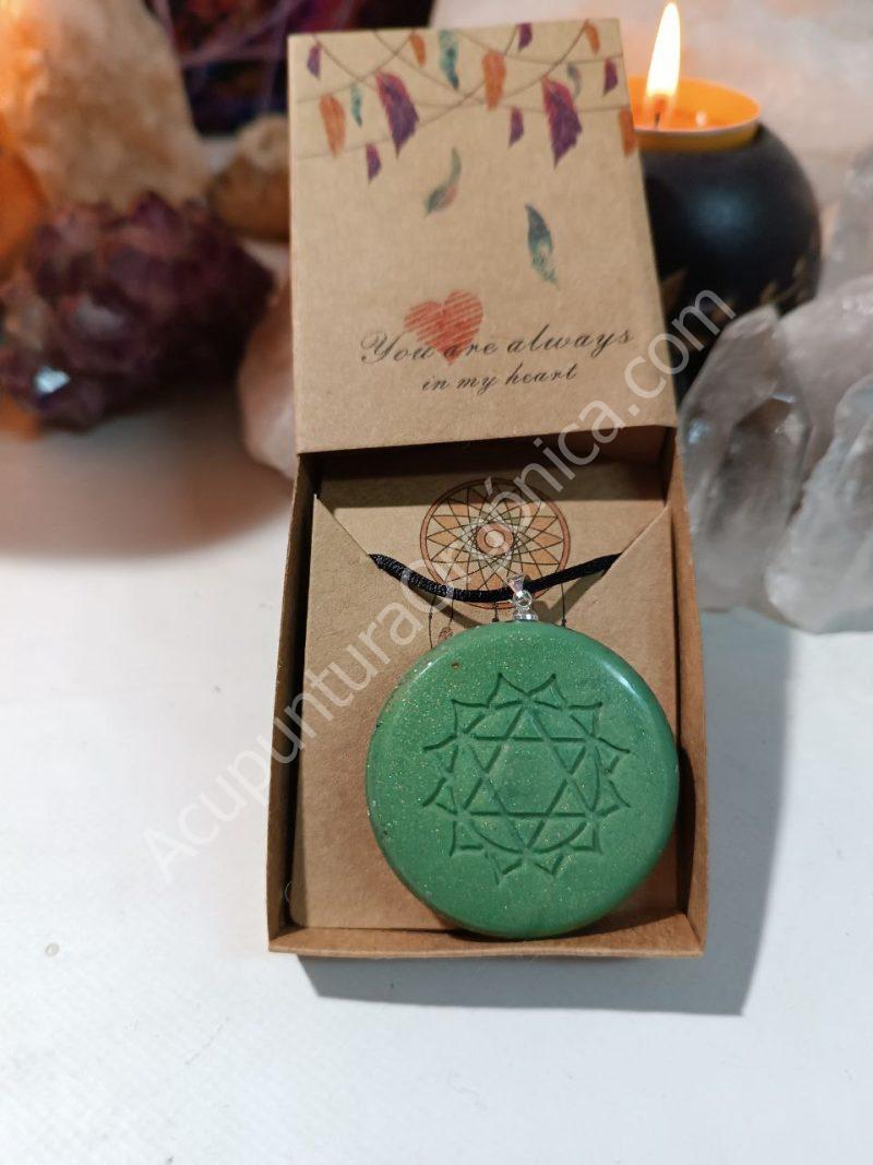 Colgante o llavero Orgonita electronite Chakra Corazón o Cardíaco - Imagen 6
