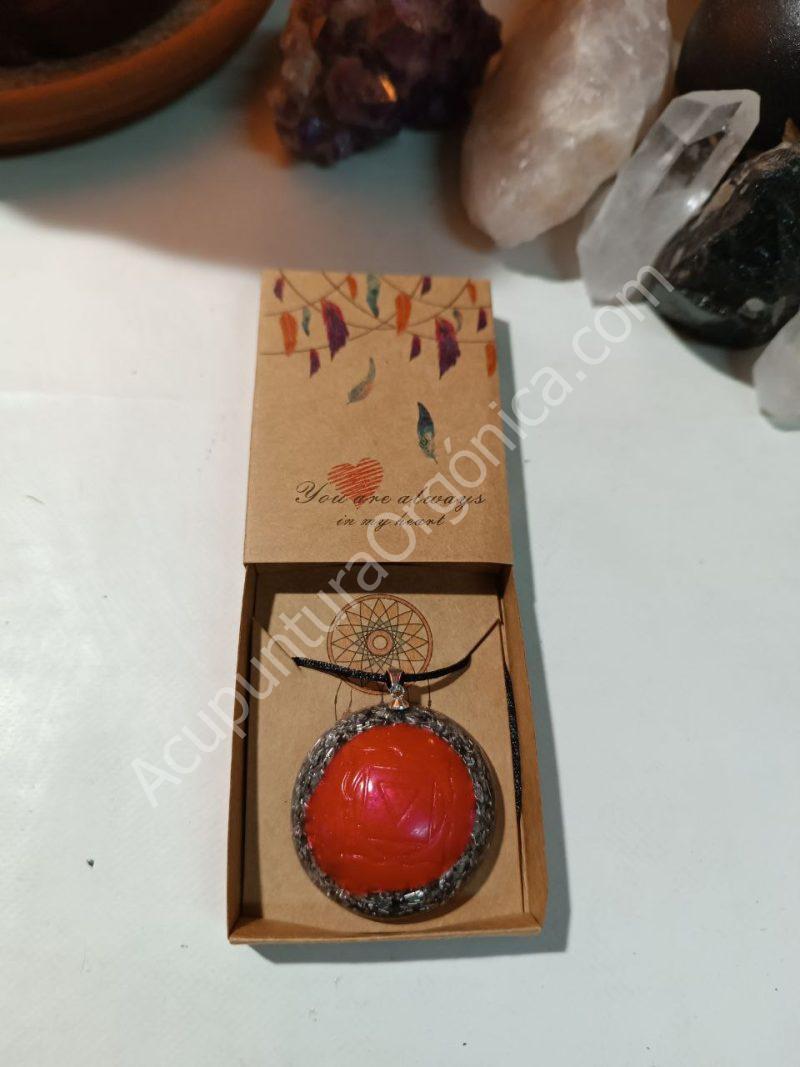 Colgante o llavero Orgonita electronite Chakra Raíz formato Semiesfera - Imagen 6