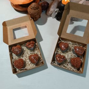 Conjunto corazones Color Orgonita-Electronite