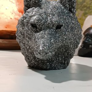 Cabeza Grande de Lobo 850 gr. orgonita-electronite