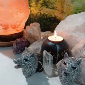 Llavero Lobo Orgonita-Electronite
