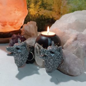 Llavero Lobo Orgonita-Electronite